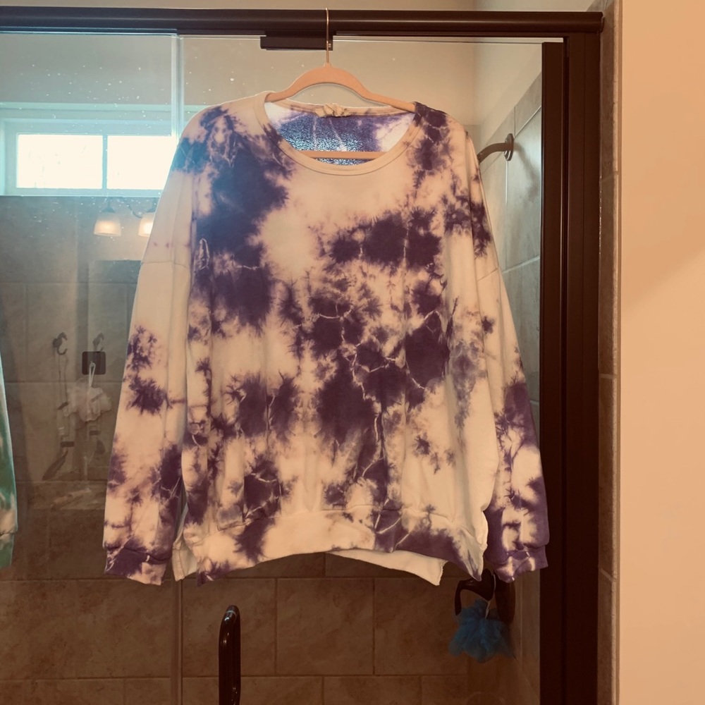 Purple tie dye